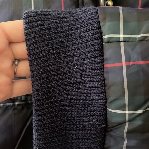 JCREW Plaid Puff Vest with Removable Hood - Picture 3 of 5